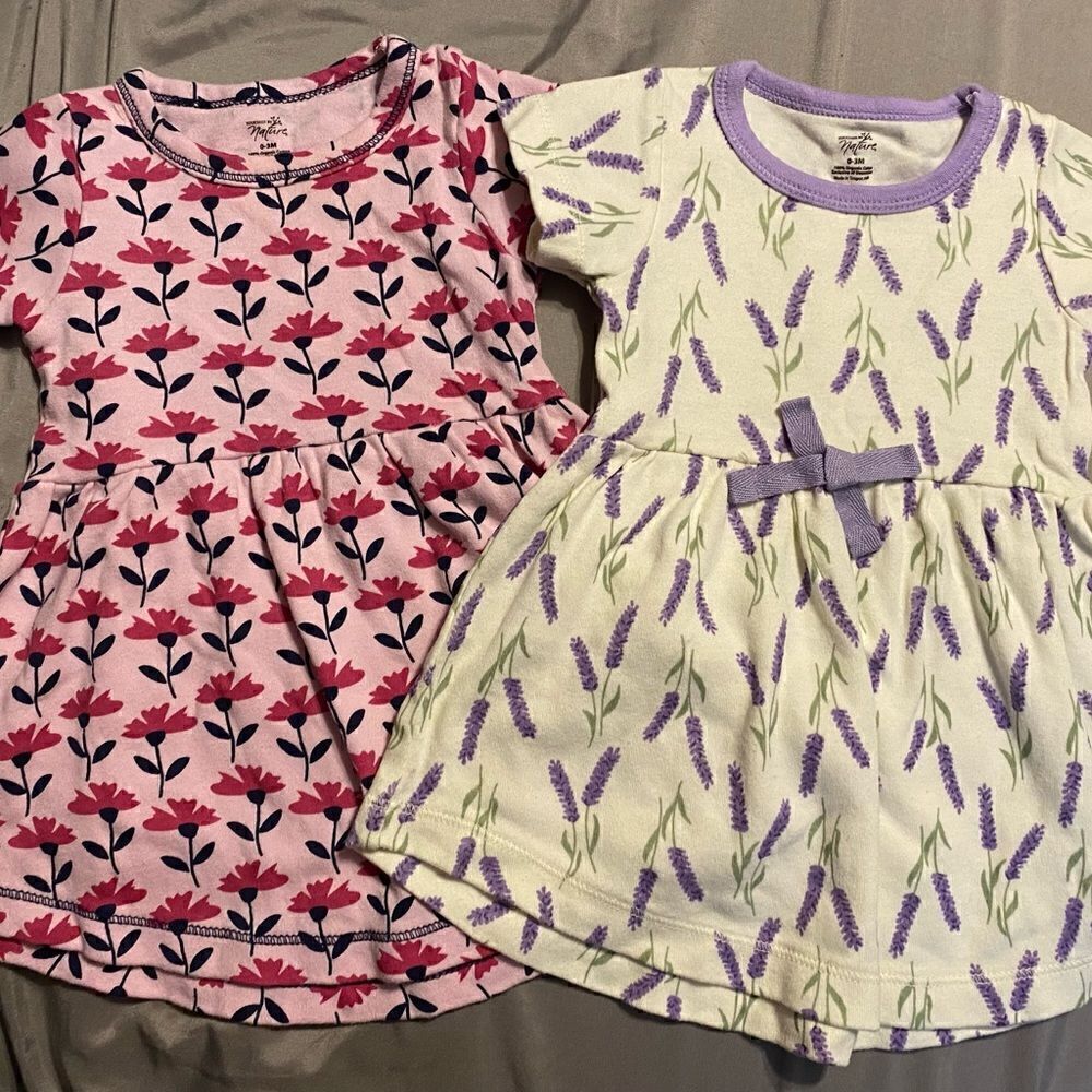Touched By Nature 0-3Month Baby Girl Dresses
